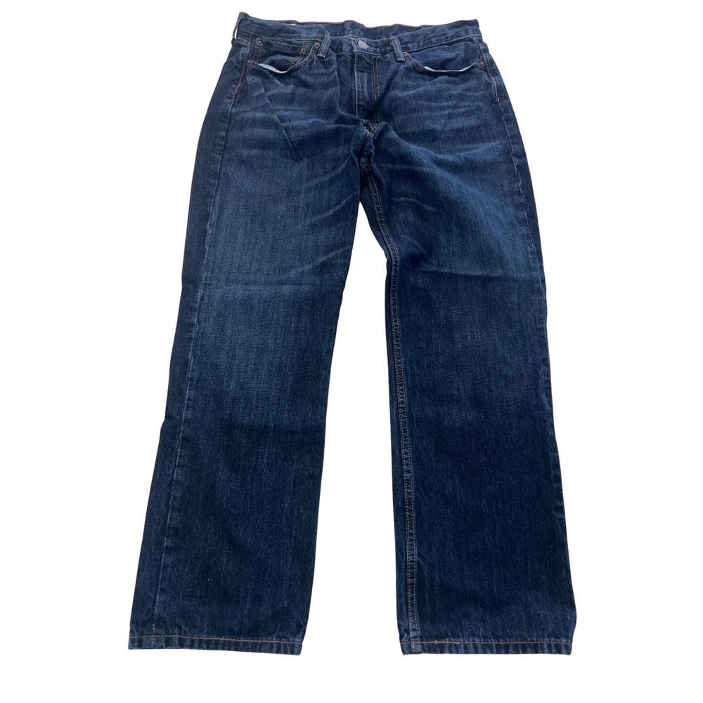 Levi Strauss 514 Regular Fit Dark Wash Denim‎ Jeans Mens Size 36x30